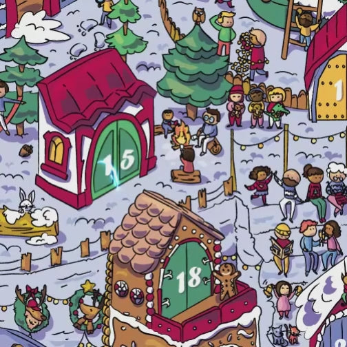 Christmas Advent Calendar Jigsaw Puzzle - 500 Pieces