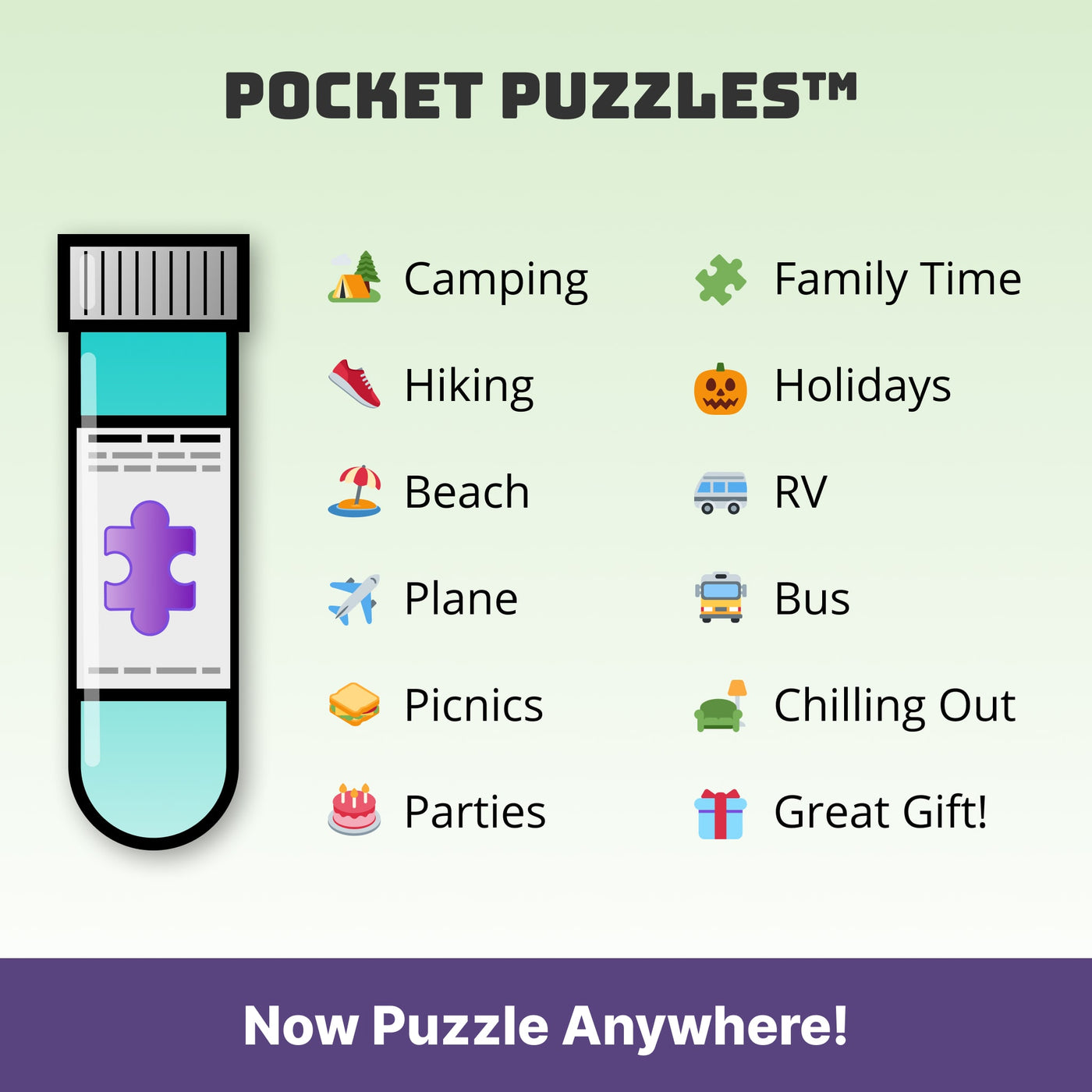 Displace AR Pocket Puzzle, 150 Pieces - puzzletubes